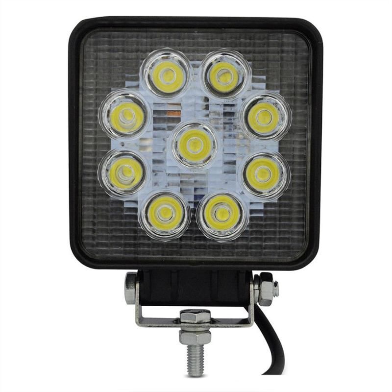 12V 27W LED Work Light Spotlight Flood Lamp Driving Fog Offroad LED Work Car Light for Offroad 4X4 Auto Lamp 27W