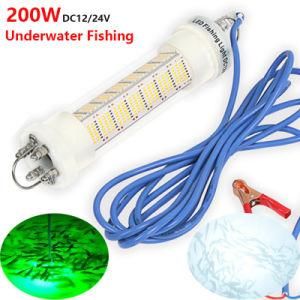 DC12V 200W LED Underwater Fishing Light LED Fishing Boat Light Deeper Underwater Fishing
