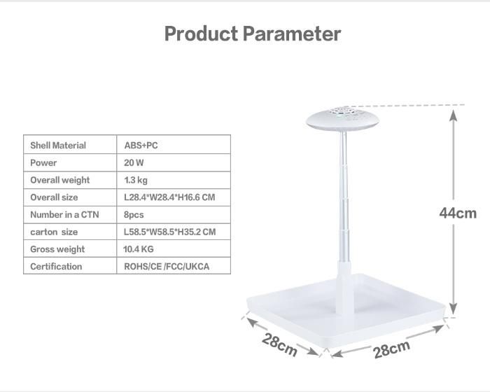 20W Indoor Desk Top Lamp Smart Garden Hydroponic Table LED Grow Light