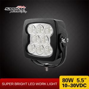 IP67 Waterproof 5.5 &quot; 80W Offroad Truck Tractors LED Work Light