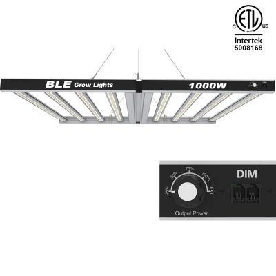 Newest China Suppliers Products Greenhouse Indoor Garden LED Grow Light Bar for Medical Plant 1000W 8trips