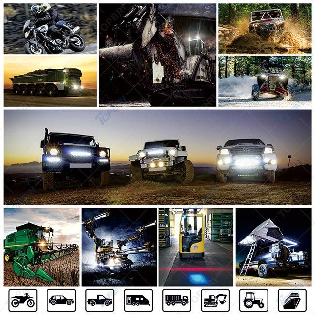 Top Quality 40W CREE LED Flood Work Car Lights for Offroad Truck Trailer Motorcycle