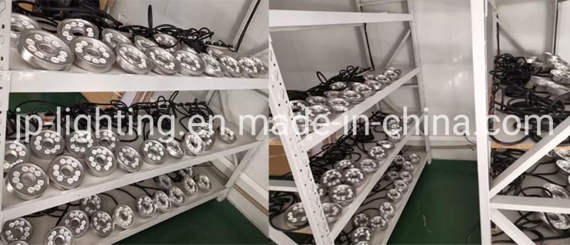 IP68 Stainless Steel LED Underwater Light LED Fountain Ring Light DC24V Underwater Lamp Recessed Underwater Fountain Light for Fountain Pond Pool Lighting