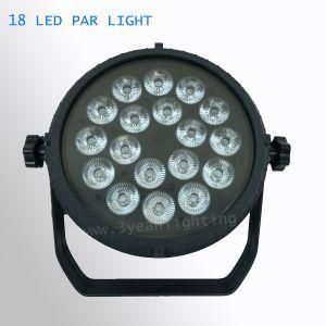 Flat PAR Can 18X18W RGBW 6 in 1 LED PAR Light