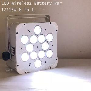 Rechargeable 12*15W Wireless Battery RGBWA UV LED PAR Light