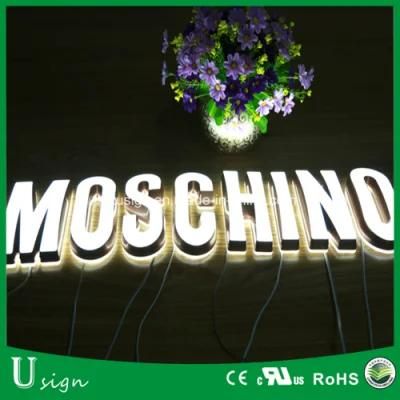 Custom Logo 3D Illuminated Electric LED Acrylic Letter Sign Board