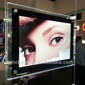 LED Crystal Double Side Super LED Slim Picture Frame Shenzhen LED Panel Light (Model 1850) !