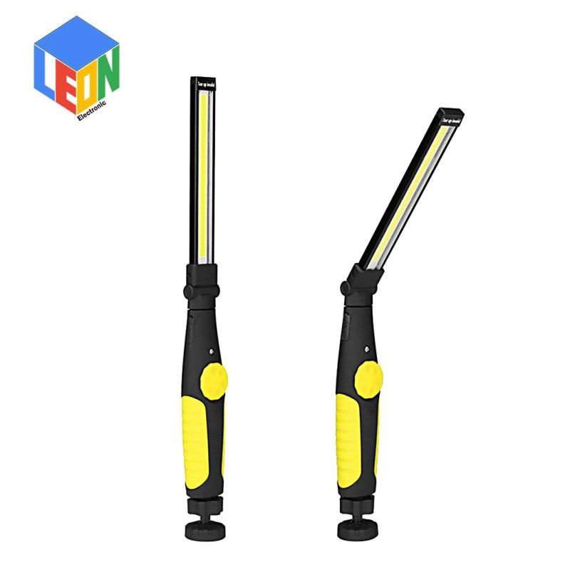 Large Flood Beam Battery Powered Portable COB Foldable LED Work Repair Tool Light with Magnetic