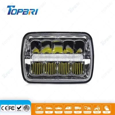 5*7inch 45W Auto LED Car Work Lamp for Truck Excavator