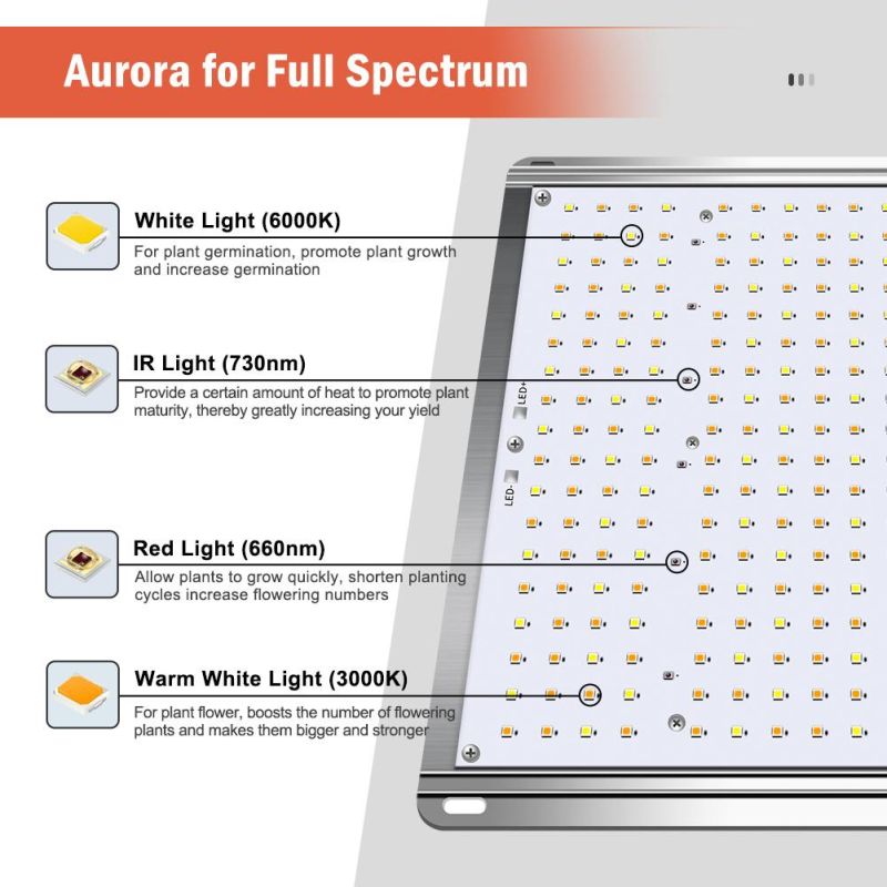 100W Full Spectrum LED Plant Grow Panel