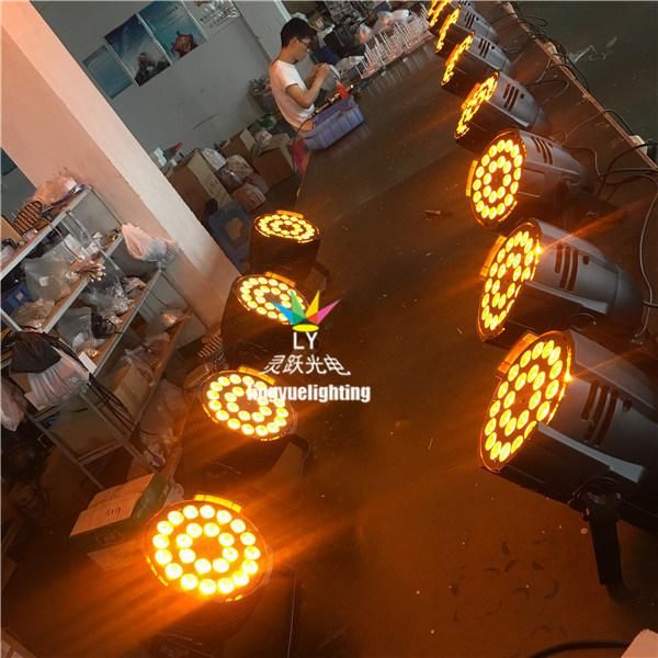 Stage Best Cheap DMX DJ 24X18W Rgbaw UV LED PAR 64 Disco Light