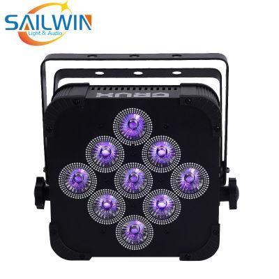 USA Shipment 9X18W Battery Operated Wireless LED PAR Light DJ Stage Lighting