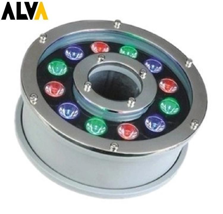 IP68 RGB LED Fountain Light Stainless Steel AC12V