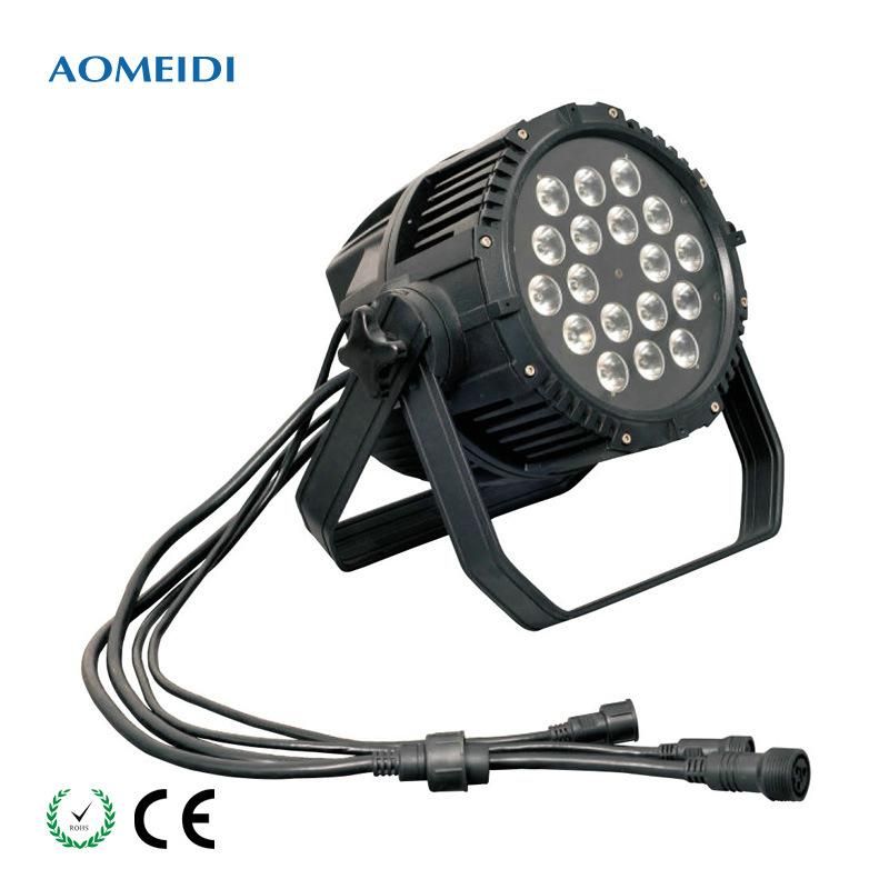 Outdoor Stage 18PCS 3W RGB 3in1 Tricolor LED Lighting PAR DMX512