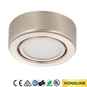 Round Surface Mounted Cabinet 12V 1.6W Lamp LED Exhibition Cabinet Light