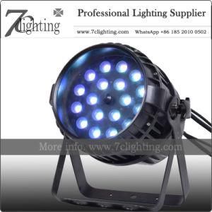 Waterproof Zoom LED PAR 18*12W RGBW Spotlight