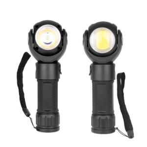 Hot Selling Wanchz T6+COB Strong Light Aluminum Alloy Flashlight Head 360 Degrees Freely Rotating Work Light with Magnet