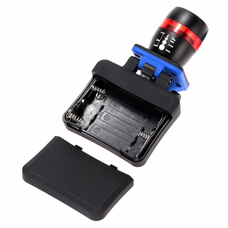 120 Lumens Zoomable Clip-on Cap Hat Head Lamp Light Headlight Mini Headlamp
