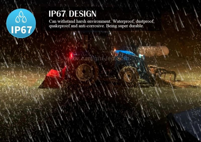 126W Square SMD 3030 Waterproof Working Light Headlight LED Work Light