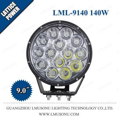 9.0 Inch 140W Offroad Auxiliary LED Driving Light for Auto Car Truck Boat