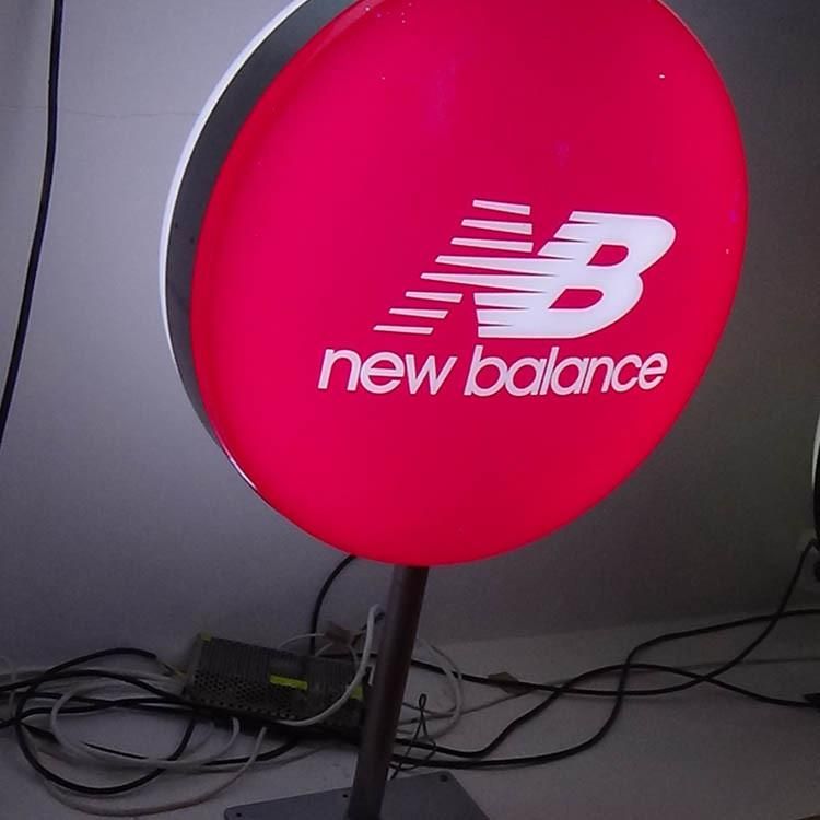 Free Stand Nb Shoes Store Front Illuminated Advertising LED Double Side Light Box