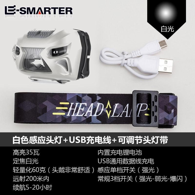 Plastic Adjustable Head Lamp 3W Rechargeable LED Running Headlamp