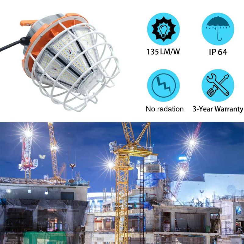 Chinese Factory Wholesale 120W LED Temporary Work Light with Hook