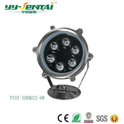 High Quality 6W Outdoor Stainless Steel Waterproof IP68 Round Shape LED Pool Light RGB LED Underwater Light