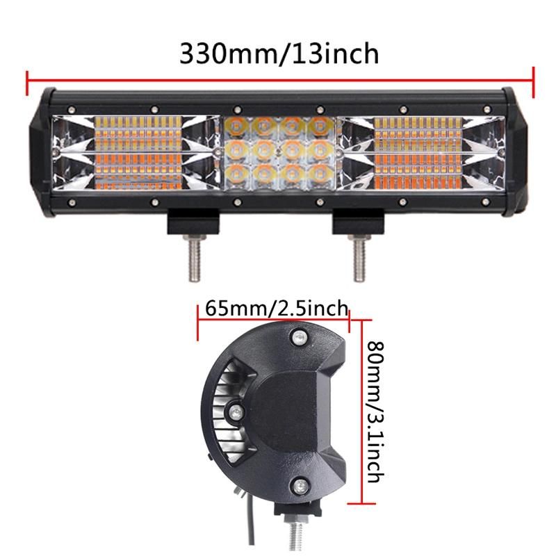 Dual Color 36W 72W 108W 180W 216W 252W 288W 324W 360W 396W 432W Truck LED Offroad Light Bar