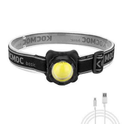 Hot Flashing Warning Head Torch Lamp Mini Portable Camping LED Headlight Outdoor COB Head Torch Light USB Charging Emergency LED Headlamp