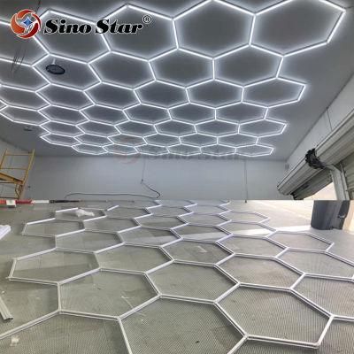 New Design High Quality Brightest for Car Workshop Equipment 12 Watt LED Hexagonal Wall Light