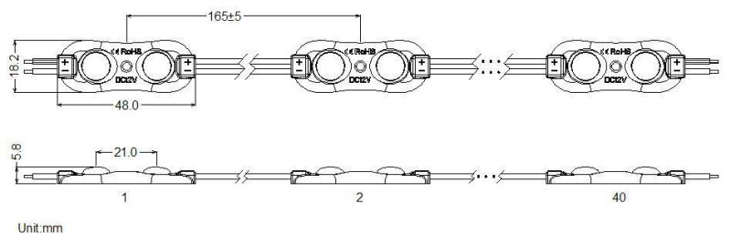 Shenzhen LED Injection Module Light with Lens