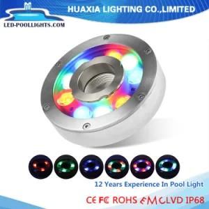 27W 316 Stainless Steel LED Fountain Underwater Pool Light with Nozzle Ring