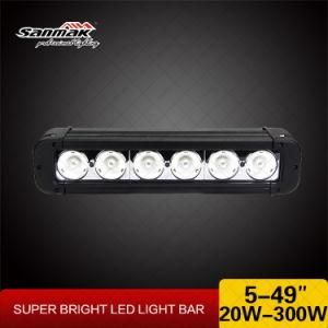 High Power 10W Single LED Light Bar for 4X4 Trucks