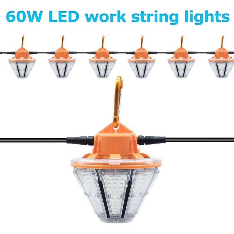 2020 Hot Sell 60W LED Temporary Work Light with 6 Lamps Connected Together