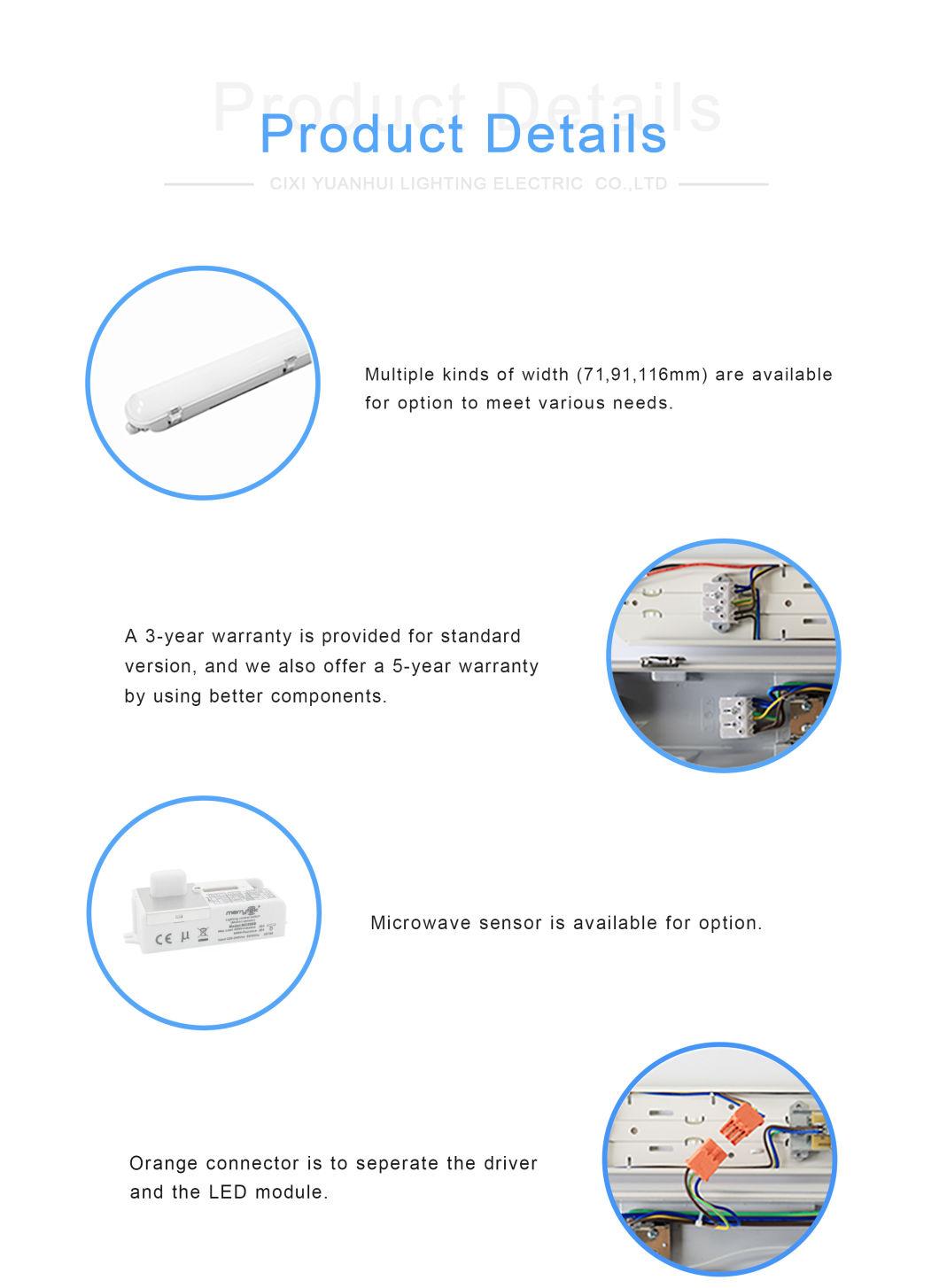 18W 30W 36W 45W IP65 LED Vapor-Tight Lamp for Boat