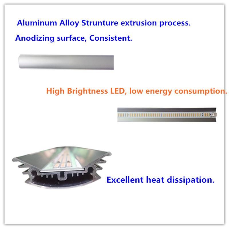 ETL Listed New Design Fluence Spydr Full Spectrum LED Plant Grow Light Bars (800W 2.7umol/J) with CO2 Diffusion Function