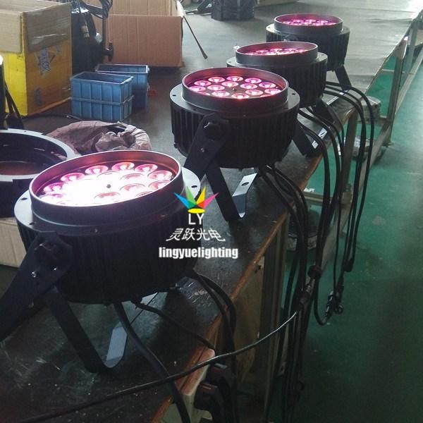 18PCS Rgbwauv Outdoor DMX Professional LED PAR Light