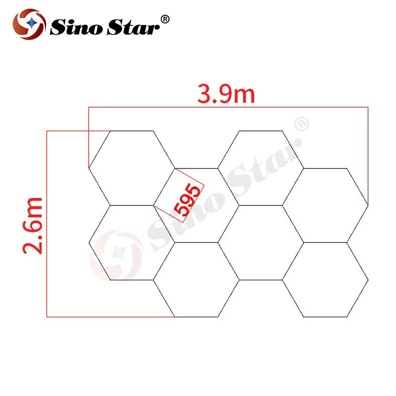 Slmc07Chinese-Made High Performance Good Price Width 20mm Popular in Chile Hexagon LED Panel Light
