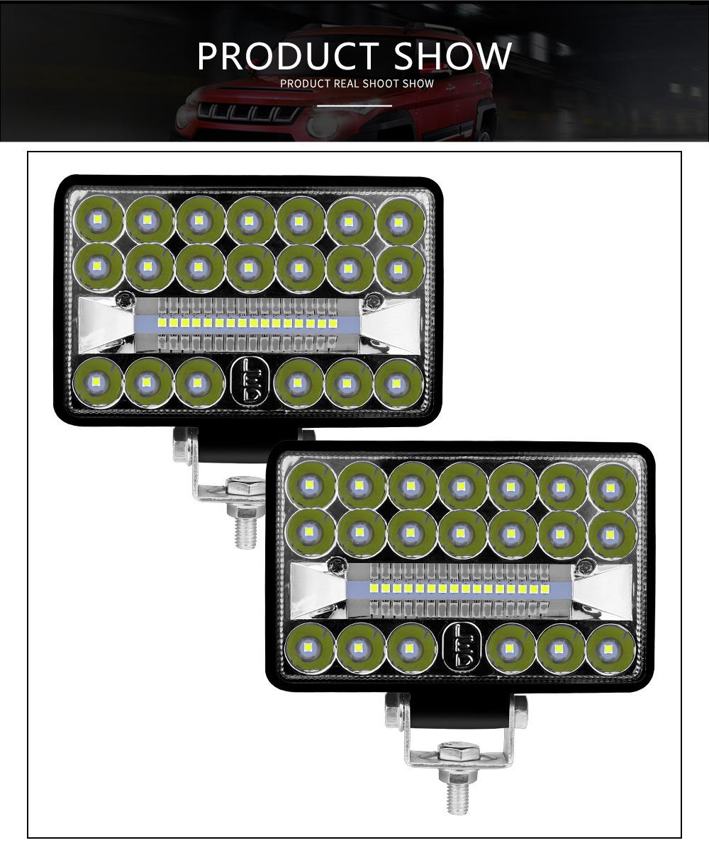 Dxz 4inch 36LED 108W Spot Flood Combo LED Driving Fog Light Truck 4X4 Auto Square Lamp Car LED Work Light