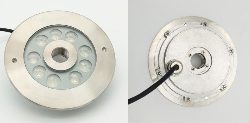 Central Ejective Dry Land Pool Lighting Underwater LED Luminaire IP68 Waterproof LED Fountain Light with 6 LEDs (JP94091)