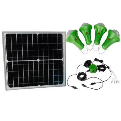 Household Mini Solar Power System Light Kit 4 Colors Bulbs Working Time