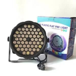 54PCS*1W RGB DMX LED Flat PAR Light for Stage