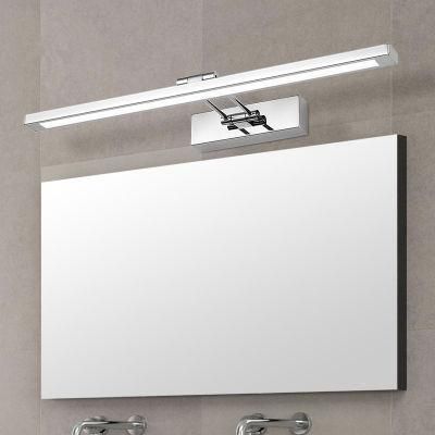 Mirror Light LED Bathroom Wall Lamp Mirror Glass Waterproof Anti-Fog Brief Modern Stainless Steel Cabinet LED Light (WH-MR-39)