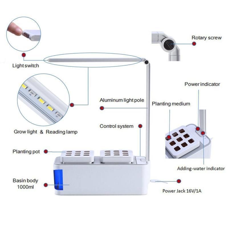 8.5W 10W Plant Growing LED Hydroponic Light for Smart Garden