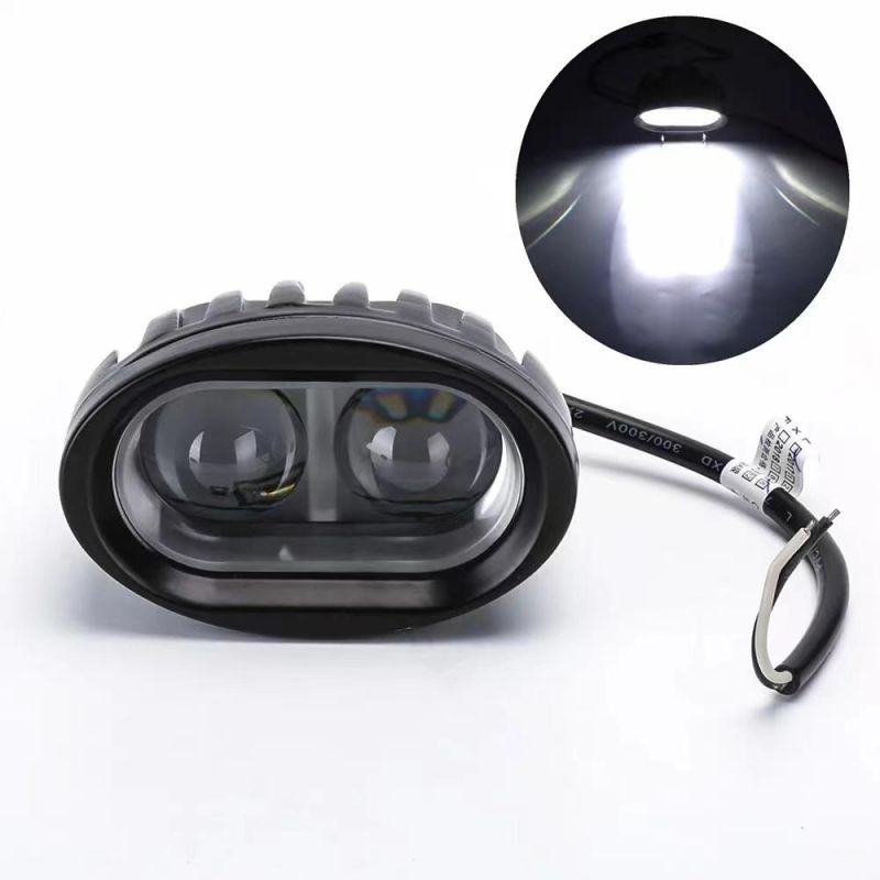 Spotlight Convex Lens 4inch 20W Forklift White Blue LED Warning Light LED Driving Work Light