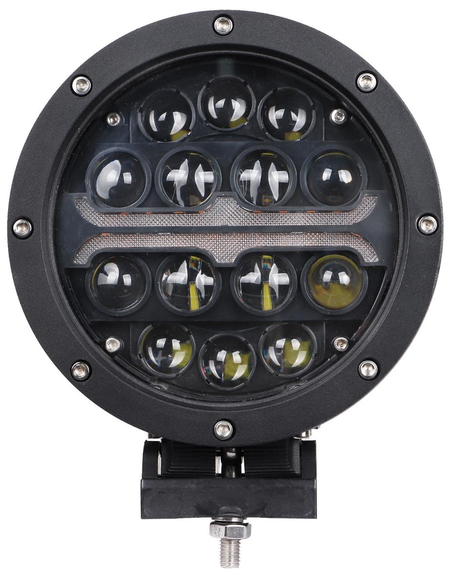 New 7 Inch 60W CREE 0460b Round Spot Flood Auxiliary LED Work Lamp with DRL Light for Car Truck Transport Vehicles