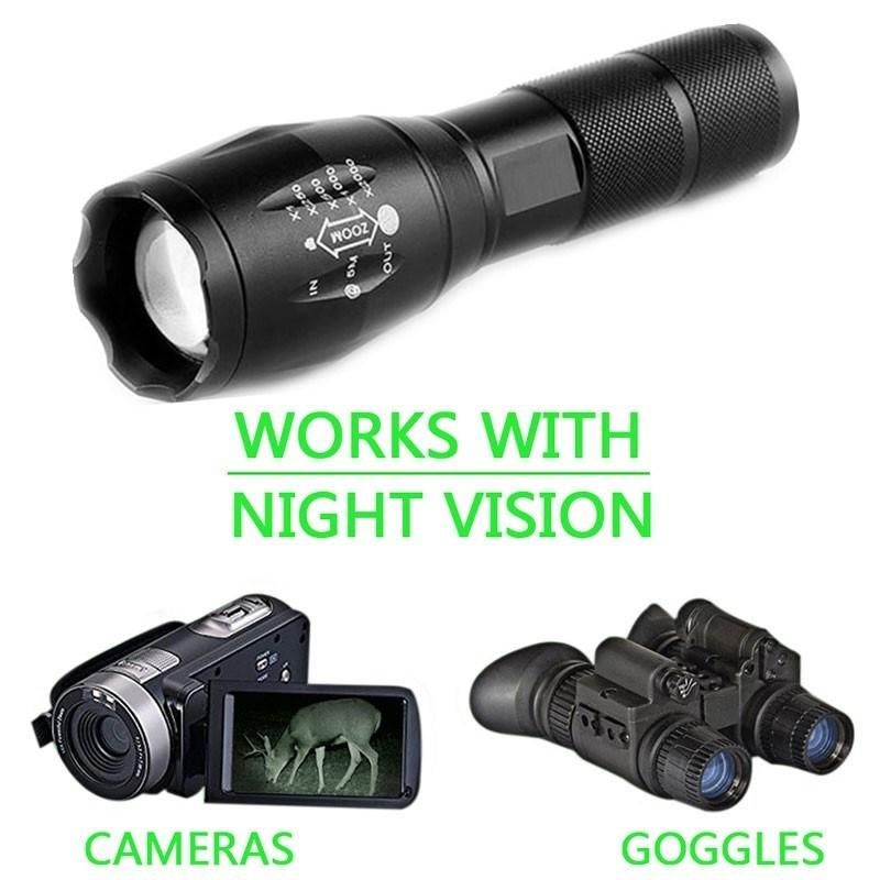 Osram Infrared 850nm Night Vision Portable Camping Defense Flashlight Set