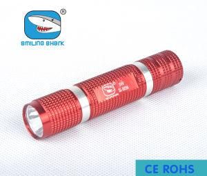 Waterproof Single Mode LED Flashlight High Light Mini Torch