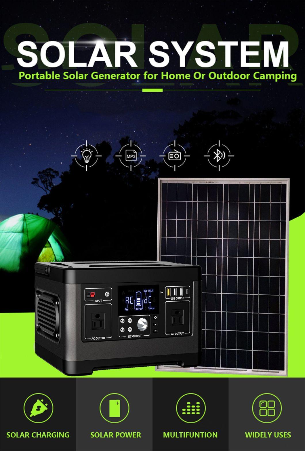 Global Sunrise Solar Energy Storage System Emergency Lighting with 4 PCS Bulbs Solar Light